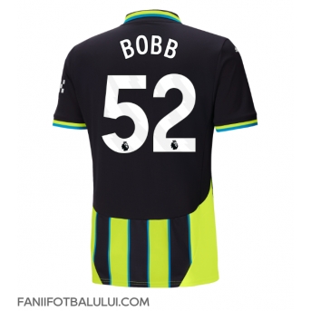 Manchester City Oscar Bobb #52 Tricou Fotbal Replică 2024-25 Barbati Deplasare